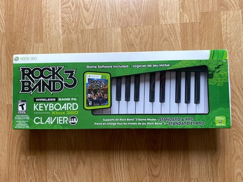 Microsoft Xbox 360 Rock Band 3 Wireless Keyboard- NO STRAP- GAME NOT INCLUDED