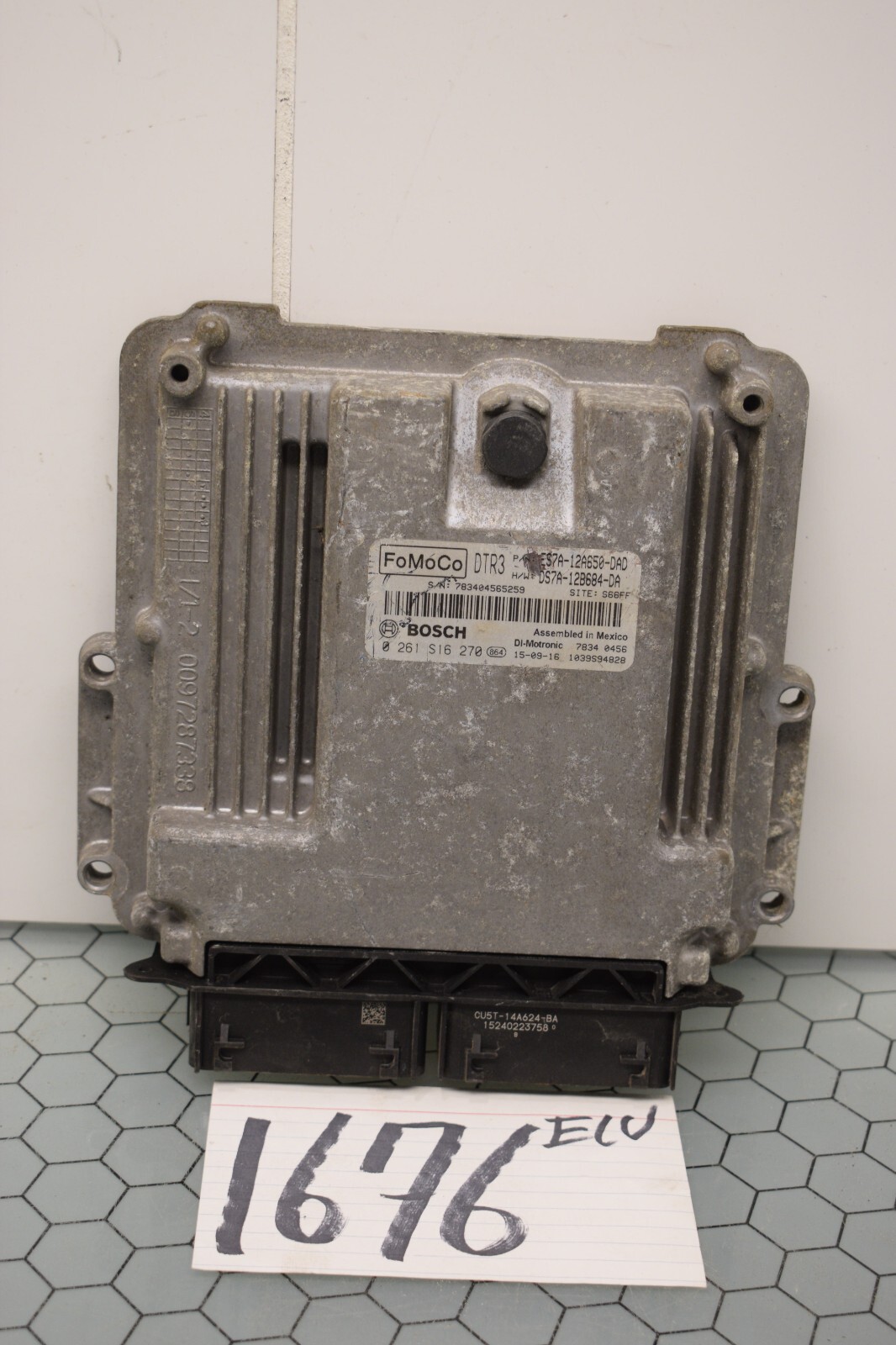 14 15 16 Ford Fusion #1676 Engine Computer ECM ECU ES7A-12A650-DAD