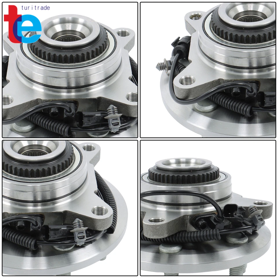 Conjunto de buje de cojinete de rueda delantera 4x4 para Ford F-150 2011 2012 2013 2014 515142 Foto 3 de 4