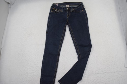 Jeans donna True Religion Misty skinny vita bassa elasticizzato denim blu 27 x 29,5 - Foto 2 di 10