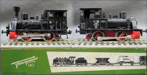 2 x Fleischmann Dampflok Werk Lok 3 Anna Spur: H0 - 1:87 - 16,5 mm Bastler Lok`s