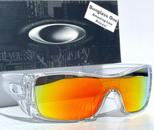 NEW Oakley BATWOLF Shiny Clear POLARIZED Galaxy Ruby Mirror Lens Sunglass 9101