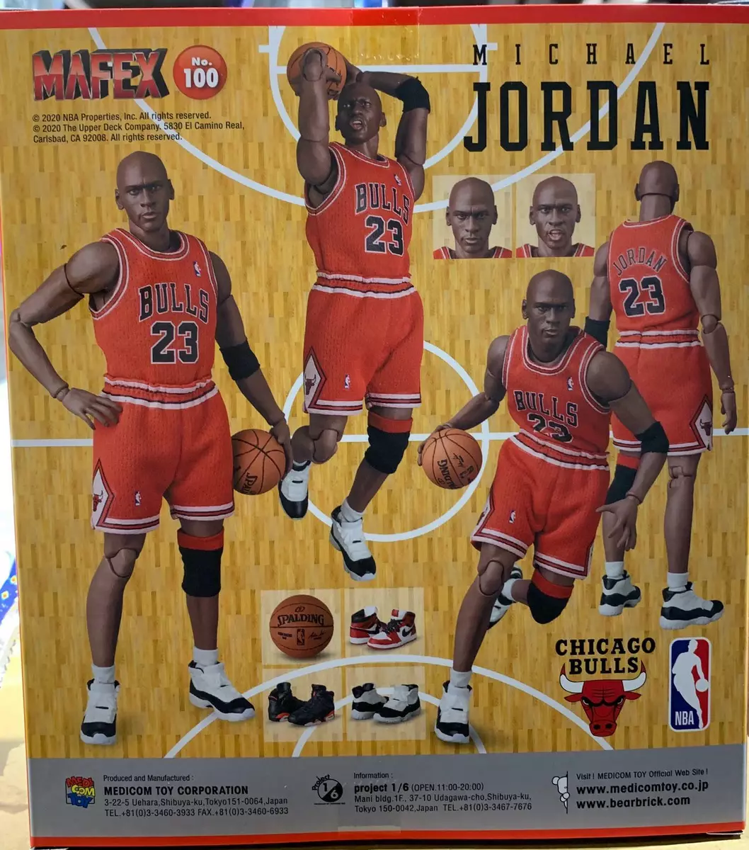 Authentic Medicom Toy Mafex No.100 Michael Jordan Chicago Bulls