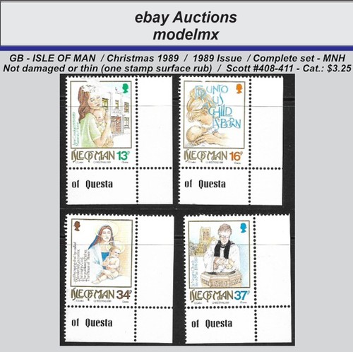 GB - Isle Of Man, 1989 Issue - Two Sets, Scott #403-411, MNH - Cat.$6.65