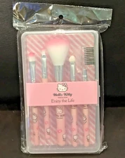 New! Hello Kitty Makeup Brush Set (5) New in Sealed Package
