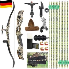 40/45/50lbs 56" arco recurvo flechas conjunto aluminio objetivo práctica tiro con arco caza