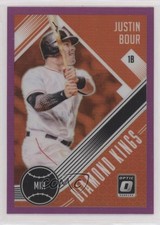 2018 Panini Donruss Optic Diamond Kings Purple Prizm Justin Bour #15 05x0