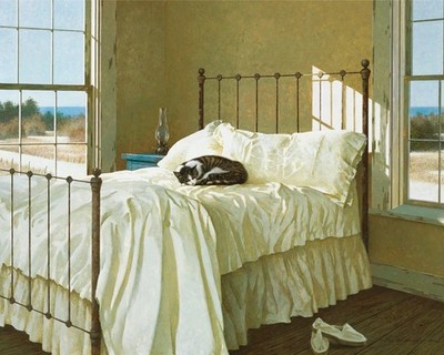 Lazy Afternoon, Zhen Huan Lu, Wall Decor Home Art Print  11'' x 14'' 182