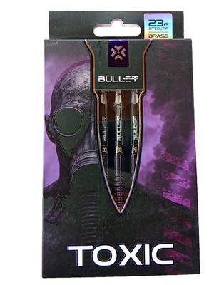 3 Steeldarts ''Toxic - Bullet'' Stell tip Brass 23 g