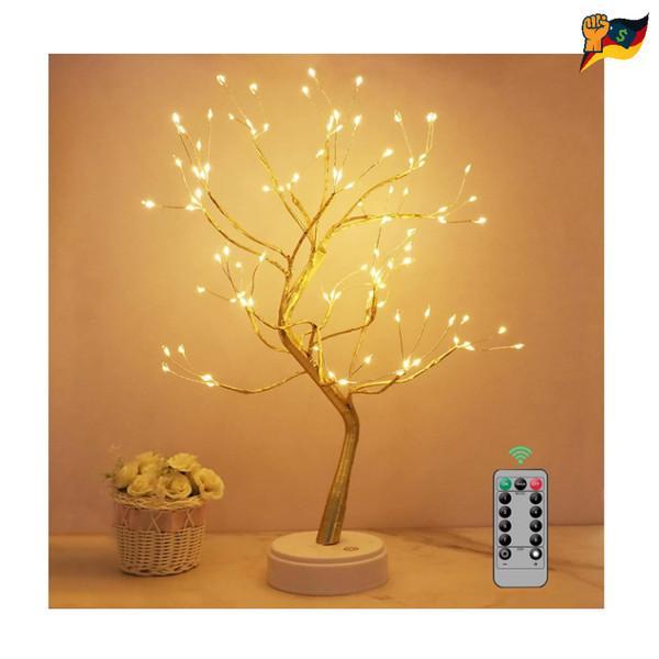 LED Lichterbaum 108 LED 8 Modi Dimmbar USB Batterie Lampe Beleuchtete-image