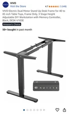 Standing Desk VIVO ELECTRIC DUAL MOTOR DESK FRAME ONLY DESK-V103E