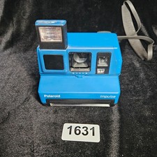 Vintage Polaroid Impulse 600 Instant Film Camera Blue Body Tested