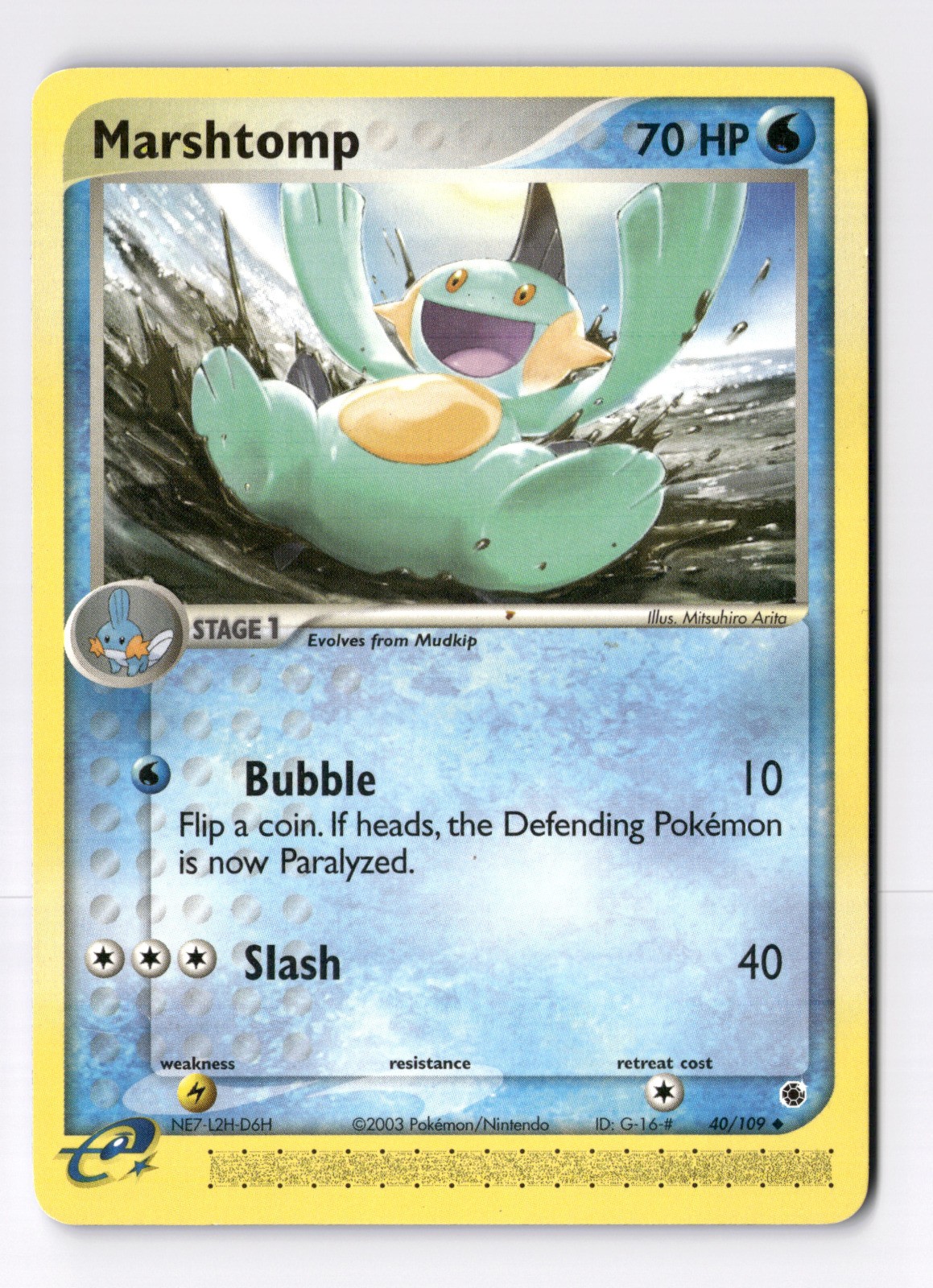 Marshtomp - Uncommon Ruby and Sapphire 40/109 NM