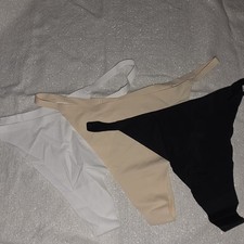 3 PIECE THONG PANTY PANTIES SET WOMENS XL NWOT
