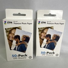  2x Packs of 50 Zink 2"x3" Premium Photo Paper Compatible with Polaroid  More
