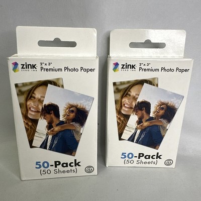 (2x Packs of 50) Zink 2''x3'' Premium Photo Paper Compatible with Polaroid & More