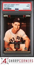 2003 UPPER DECK SWEET SPOT CLASSIC #82 TED WILLIAMS HOF POP 1 PSA 9