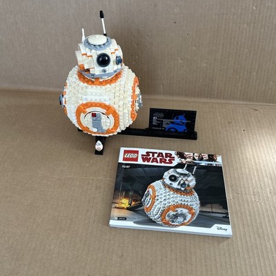 LEGO Star Wars BB-8 75187 + Instructions Manual, showing yellowing
