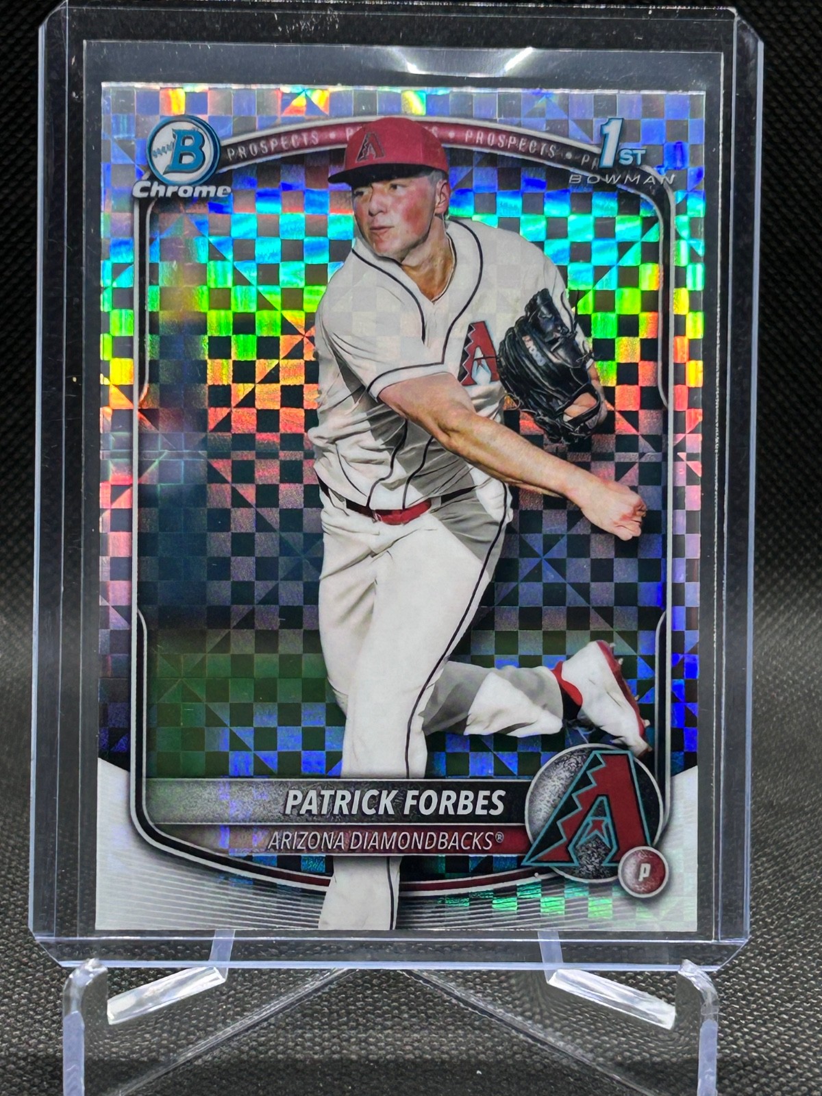 Patrick Forbes 2025 Bowman Draft Chrome Xfractor Parallel Card #BDC-89