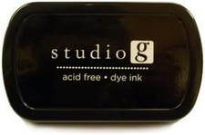 Studio G Acid Free Dye Pad - Black - Full Size