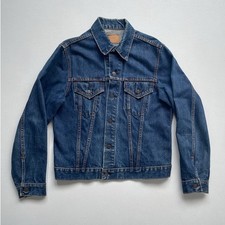 Vintage 60s Levis Big E Denim Jacket / 42 / Type III Button Back / 70505-0217
