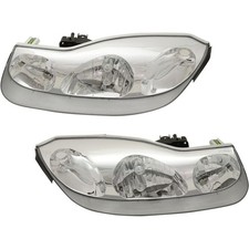 Headlight Set For 2001-2002 Saturn Sc2 Left And Right With Bulb 2pc