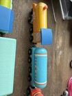 Gigglescape Magnetic Trains Cars 8pcs. Works With Wooden Track Hardly Used — photo 2