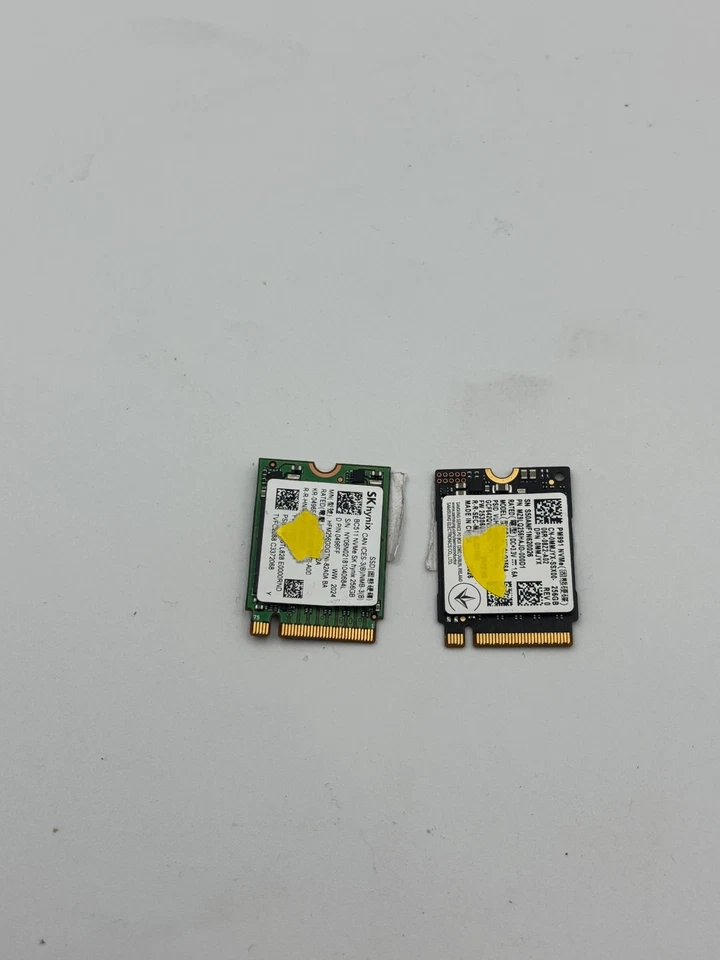 LOT OF 2 - 256GB 2230  - SSD M.2 NVMe 1 Notch Mixed Brands WD/HYNIX/SAMSUNG !!!! - Image 4 of 4