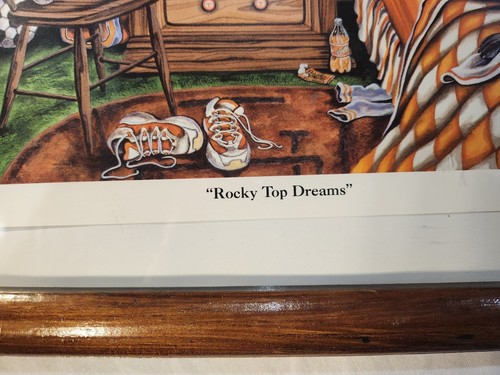 University of Tennesse Volunteers Vols Lithograph Print "Rocky Top Dreams"signed - Picture 3 of 6