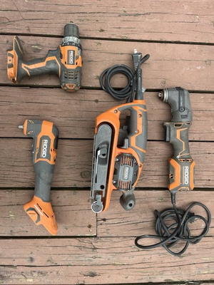 #ad BEST OFFER RIDGID Tool Lot 4 Tools – Parts or Repair – R86008 R2851 R86240 R2740 $49.99