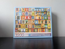 COMPLETE 1000 Piece Jigsaw Puzzle Delightful Doors and Windows