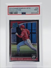 SHOHEI OHTANI 2018 DONRUSS OPTIC RATED ROOKIE VARIATION SP RC PSA 9 Q6737