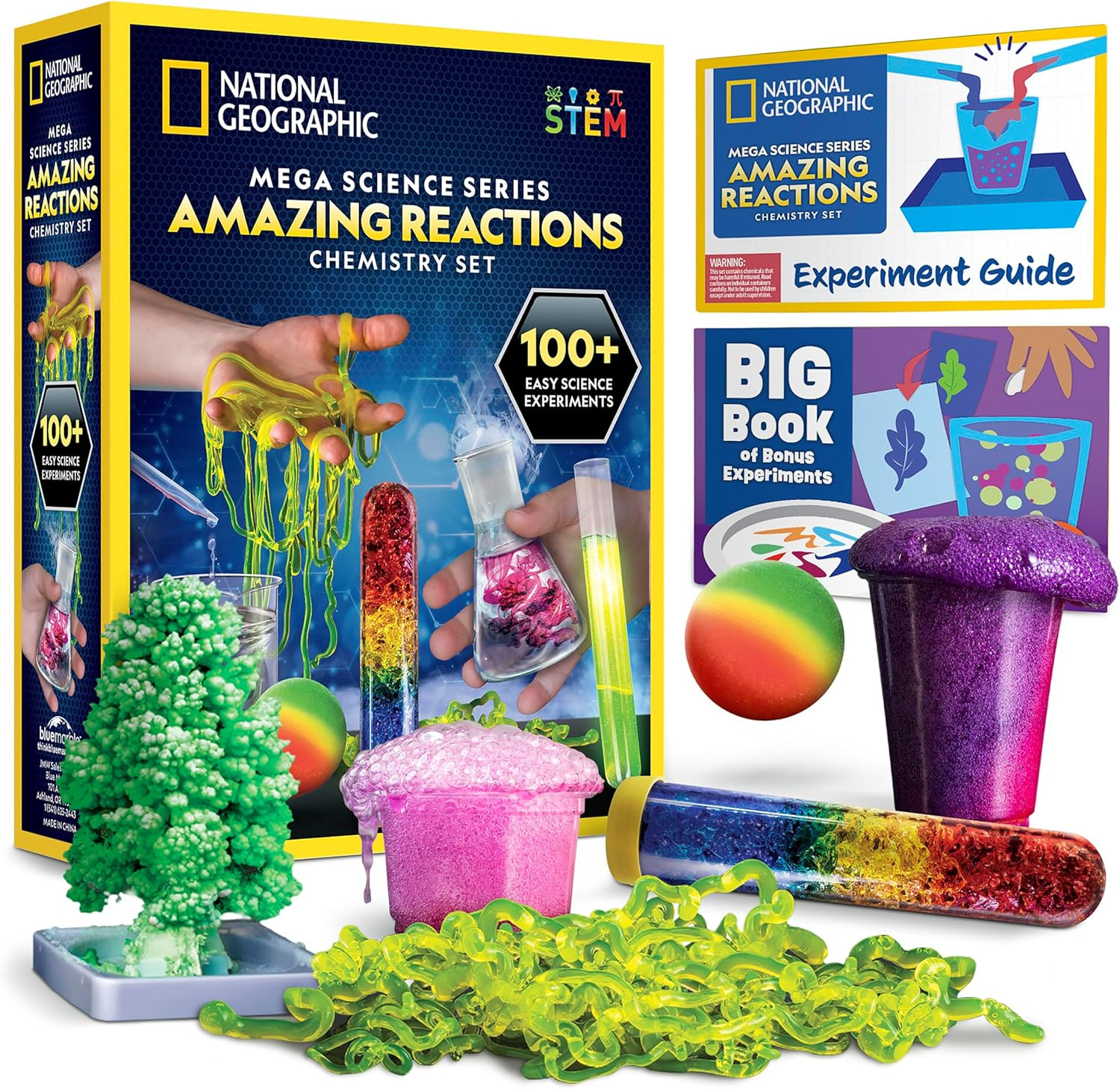 National Geographic Amazing Chemistry Set - Chemistry Kit with 100+ Science Expe