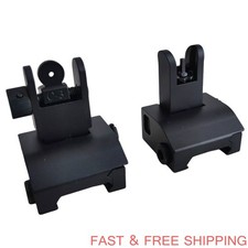 Aluminum Alloy Sights Flip Up Iron Sight Front Rear Sight for Picatinny Weaver