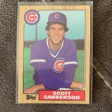 1987 Topps Scott Sanderson #534 Chicago Cubs Base Set MLB Baseball Card