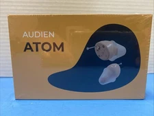 Audien ATOM Unisex Tan RECHARGEABLE Aids Assist Hearing Aids SEALED NEW