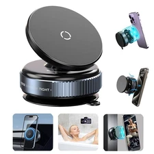 360° Adjustable Vacuum Magnetic Suction Cell Phone Holder Car Mount for Magsafe