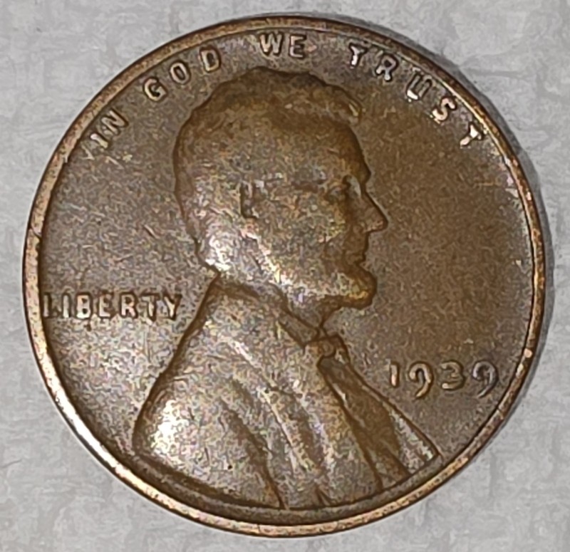 1939 P Lincoln Wheat Penny Cent Circulated