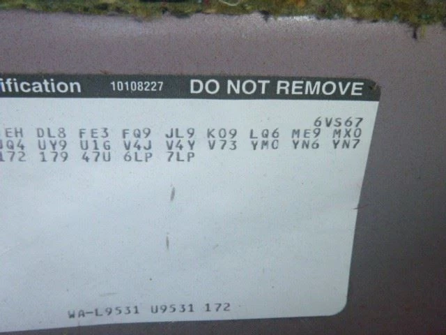 ALLANTE 1990 Front Door Trim Panel 1612734 - Image 3 of 4