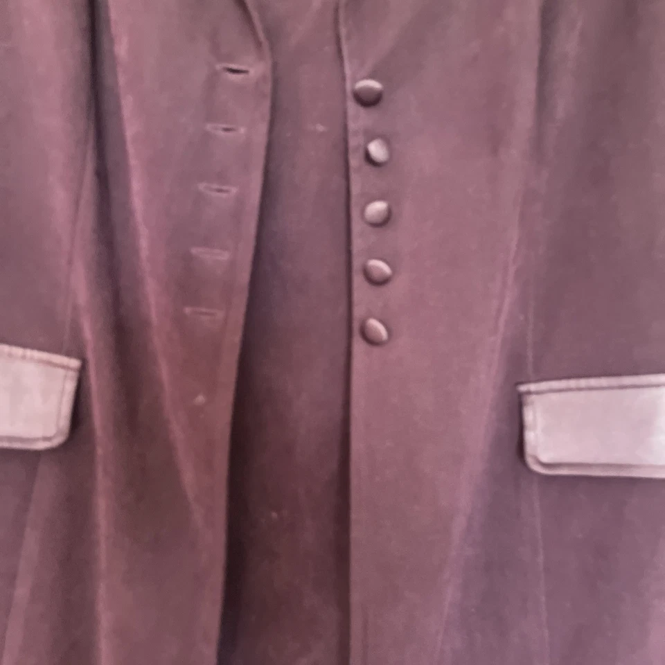 De colección WORTHINGTON Ciruela Púrpura Imitación Gamuza 2 Piezas Traje 12 Pequeño Vestido y Chaqueta Foto 2 de 4