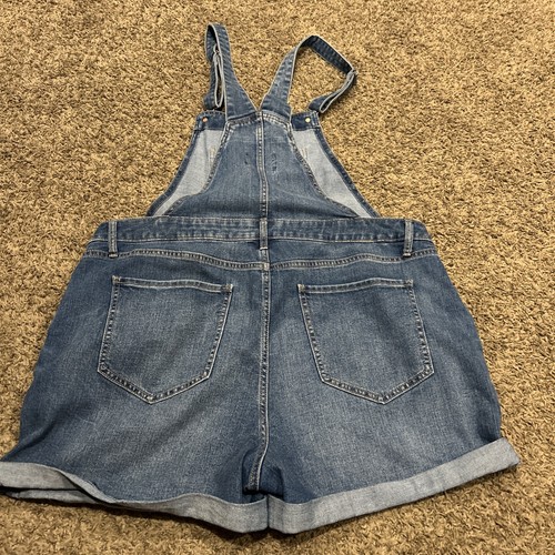 Old Navy Shorts Overalls Shortall Jean Womens XL Blue Boho Casual Summer B21 - Picture 3 of 3