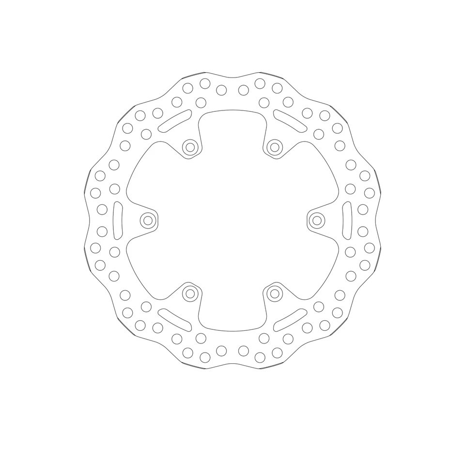 Disco de freno para SUZUKI DRZ 400 SM SUPERMOTO 2005-2009 actualización trasera SBS Foto 2 de 4