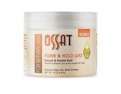 Ossat Form & Hold Wax Sulfate-Free, 16 Fl Oz - Shea Butter, Olive Oil, Sunflower