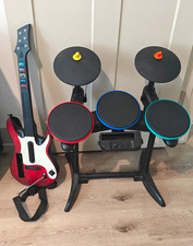 Activision Guitar Hero Live Wireless Guitar  Drum Controllers Bundle 2015