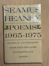Seamus Heaney Uncorrected Proof Poems 1965-1975