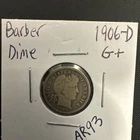 1906 d barber dime