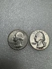 1944 X 2 Silver Washington Quarters 2 Coins RM1