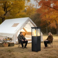 Portable Inflatable Camping Glamping Tent Waterproof With Propane Patio Heater