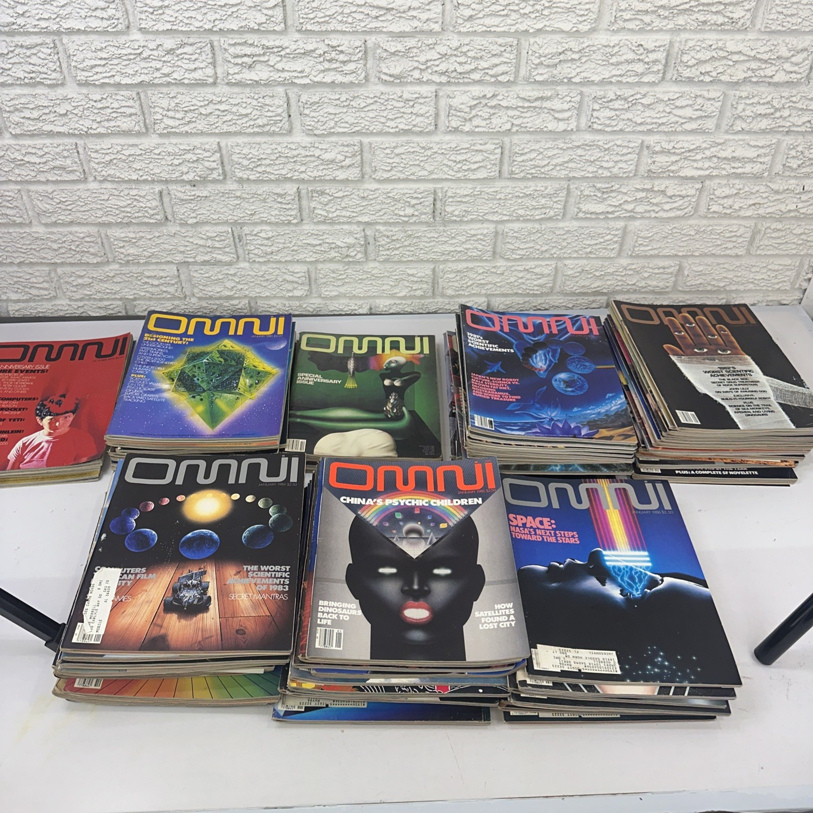 Vintage Omni Magazines 1970s-1980s Lot Of 72 Futurism Rare HTF