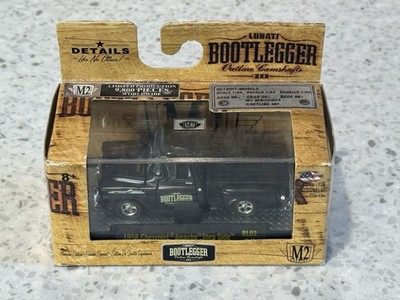 M2 Machines Lunati Bootlegger 1958 Chevrolet Apache Step Side Black Limited Ed  